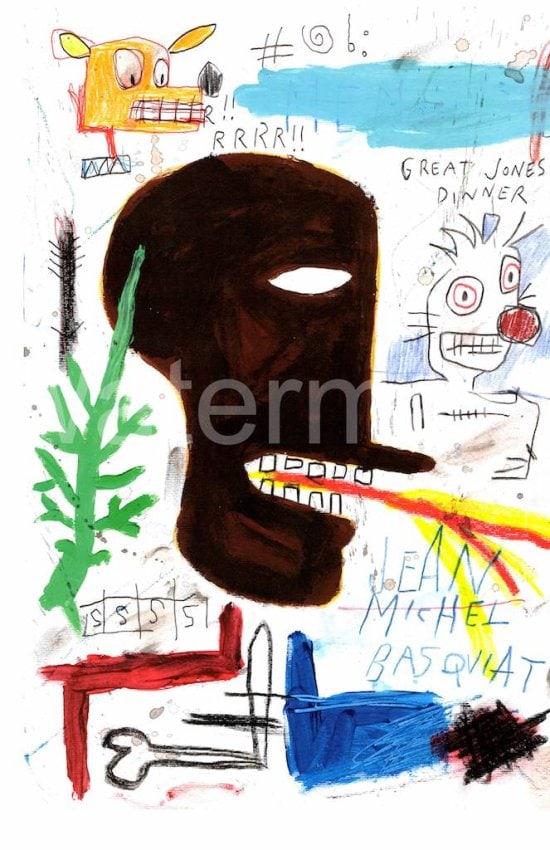 Neo-Expressionism Print on Thick Paper JMB (After ): Neo-Expressionism Print on Thick Paper JMB. Paper Size: 12 1/2 x 17 1/2 Inches. Extra Thick 300 gsm Fine art Paper.(After artist). Excellent Condition. See photos.
