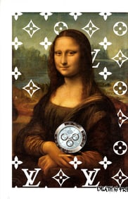 LARGE Signed Graffiti Pop Art Print Death NYC