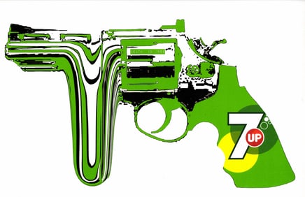 LARGE Signed Graffiti Pop Art Print Death NYC