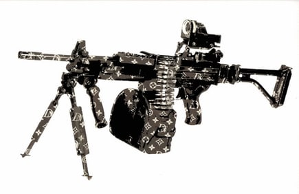 LARGE Signed Graffiti Pop Art Print Death NYC