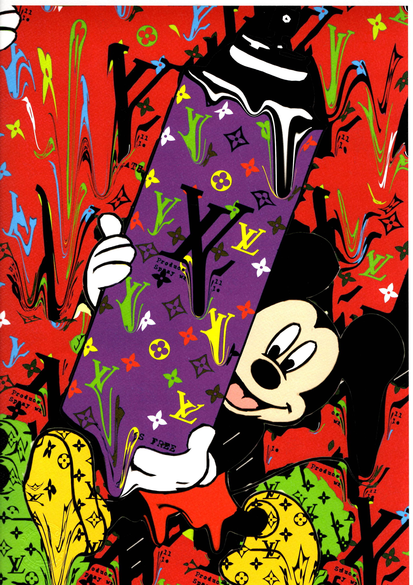 LARGE Signed Graffiti Pop Art Print Death NYC: LARGE Signed Graffiti Pop Art Print Death NYC Ltd Ed size:12 x 17.Paper: Fine art 300 gsm paper.Certificate of Authenticity signed by DEATH NYC Collection.WE OFFER IN-HOUSE SHIPPING VIA USPS PRIORITY