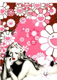 LARGE Signed Graffiti Pop Art Print Death NYC