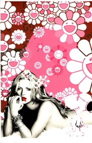 LARGE Signed Graffiti Pop Art Print Death NYC