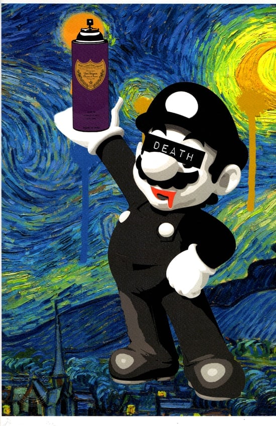 LARGE Signed Graffiti Pop Art Print Death NYC: LARGE Signed Graffiti Pop Art Print Death NYC Ltd Ed size:12 x 17.Paper: Fine art 300 gsm paper.Certificate of Authenticity signed by DEATH NYC Collection.WE OFFER IN-HOUSE SHIPPING VIA USPS PRIORITY