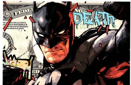 LARGE Signed Graffiti Pop Art Print Death NYC