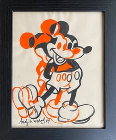 Andy Warhol Drawing, Stamp on Verso