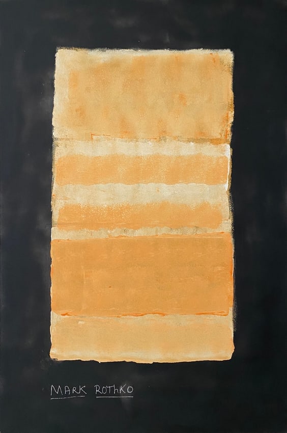 Abstract Painting on Canvas Modern Art 20th Century (1 of 3)