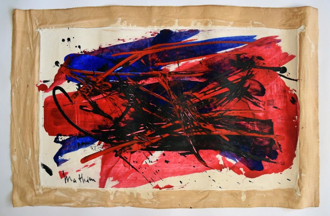 Abstract Painting Mathieu, Modern Art 20th Century(After Artist) - 2