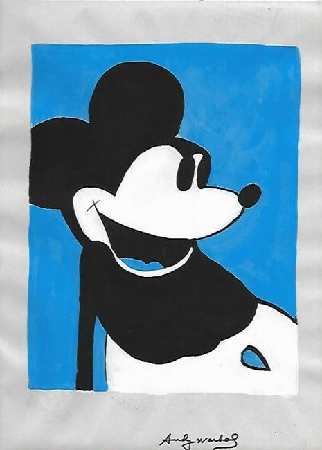 Andy Warhol Mixed Media on Paper: Andy Warhol Mixed Media on Paper. On verso, also stamp. Approx Size: 11 3/4 x 8 1/2 inches. All lots that do not carry established documented provenance nor any past record of auction history record a