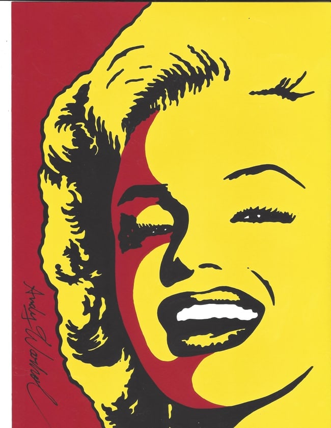 Andy Warhol Mixed Media on Paper (1 of 1)