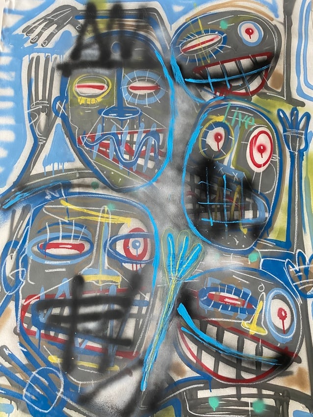 XXL Abstract Painting oN Canvas (1 of 4)