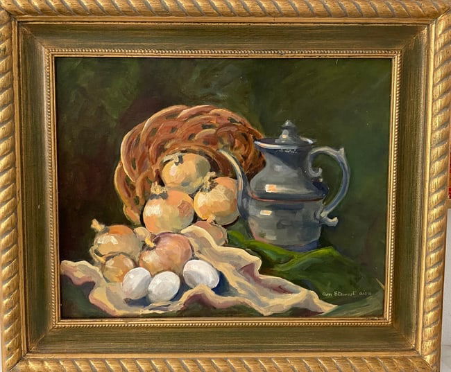 Original Painting on Canvas signed Ann Stewart (1 of 4)