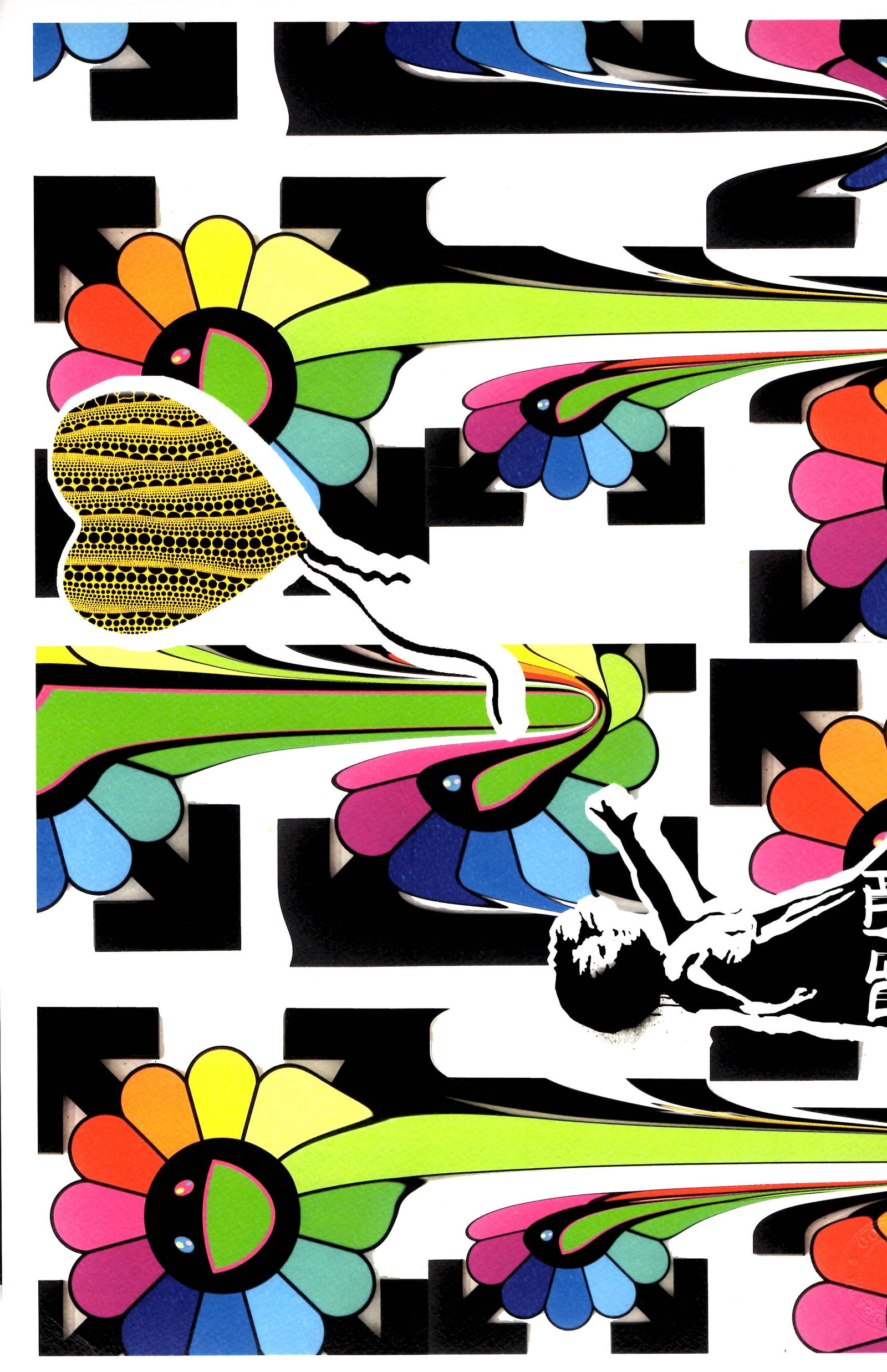 LARGE Signed Graffiti Pop Art Print Death NYC (1 of 1)