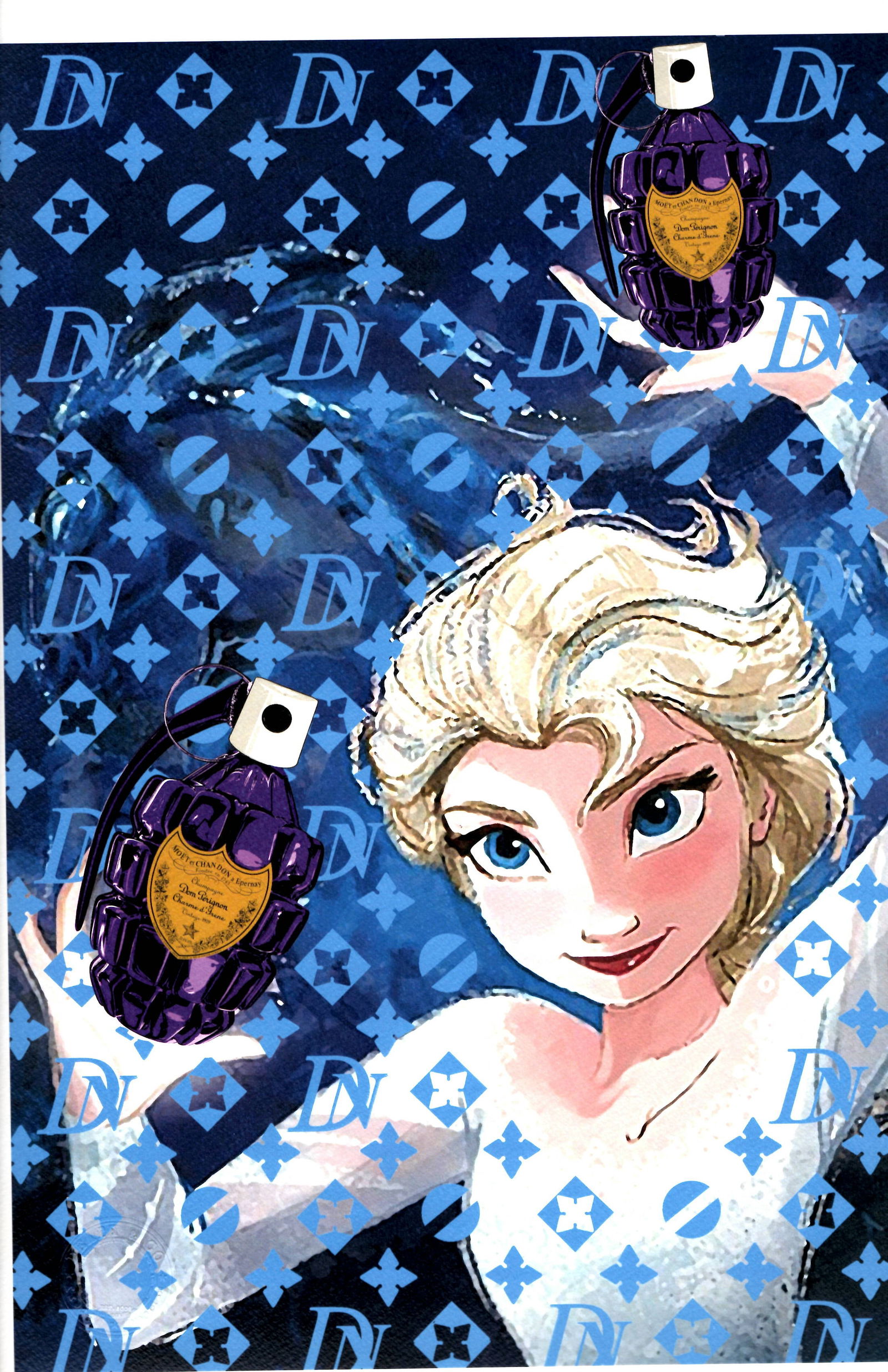 LARGE Signed Graffiti Pop Art Print Death NYC: LARGE Signed Graffiti Pop Art Print Death NYC Ltd Ed size:12 x 17.Paper: Fine art 300 gsm paper.Certificate of Authenticity signed by DEATH NYC Collection.WE OFFER IN-HOUSE SHIPPING VIA USPS PRIORITY