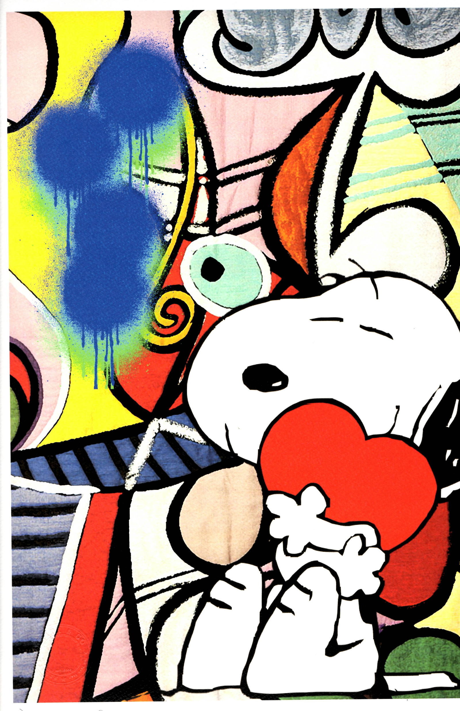 LARGE Signed Graffiti Pop Art Print Death NYC (1 of 1)