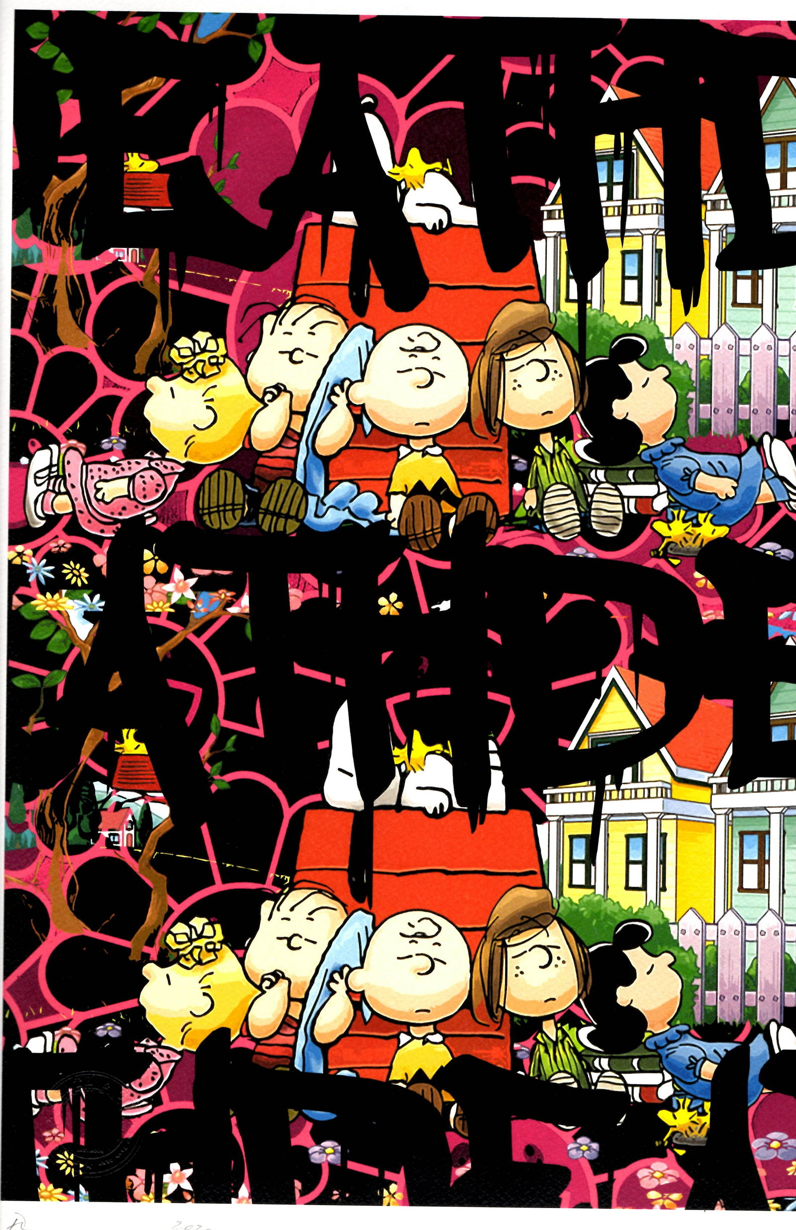 LARGE Signed Graffiti Pop Art Print Death NYC (1 of 1)