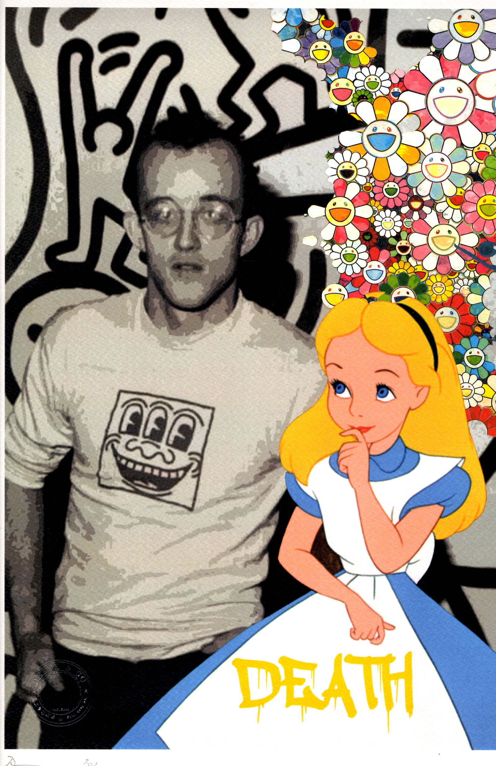 LARGE Signed Graffiti Pop Art Print Death NYC (1 of 1)