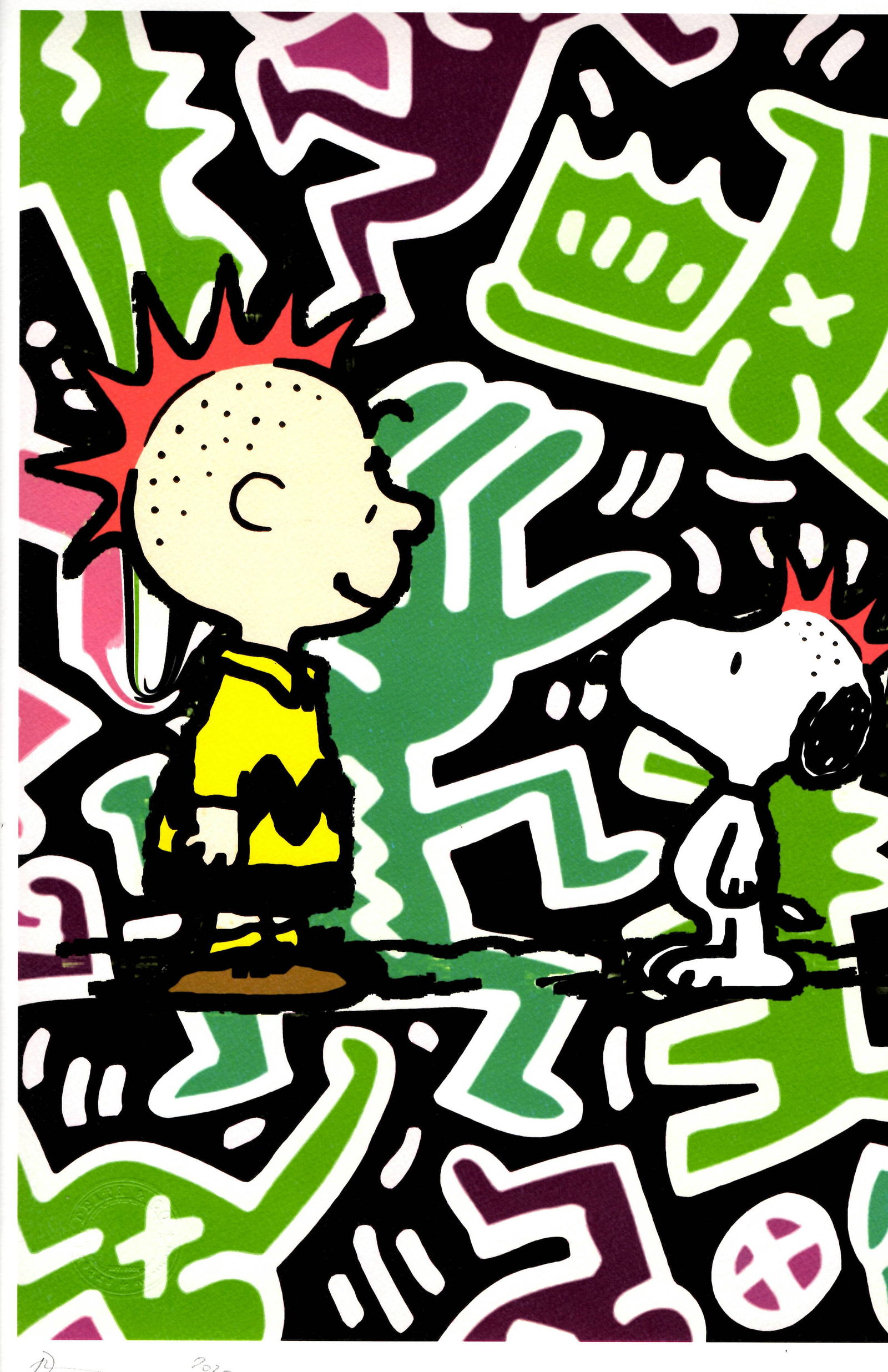 LARGE Signed Graffiti Pop Art Print Death NYC (1 of 1)