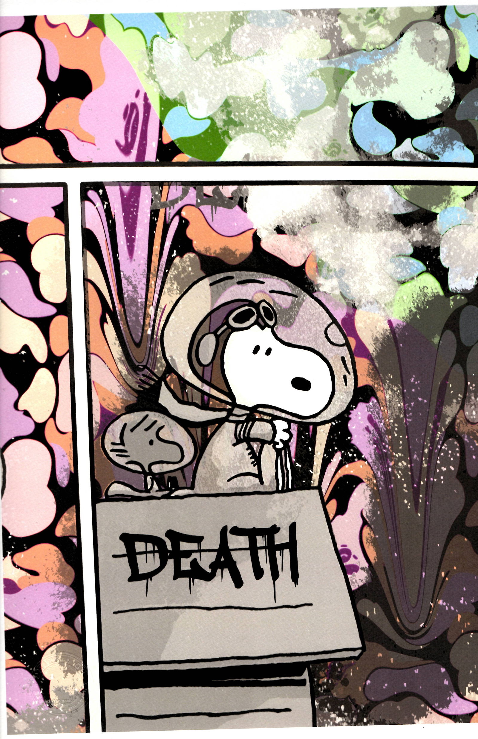 LARGE Signed Graffiti Pop Art Print Death NYC (1 of 1)