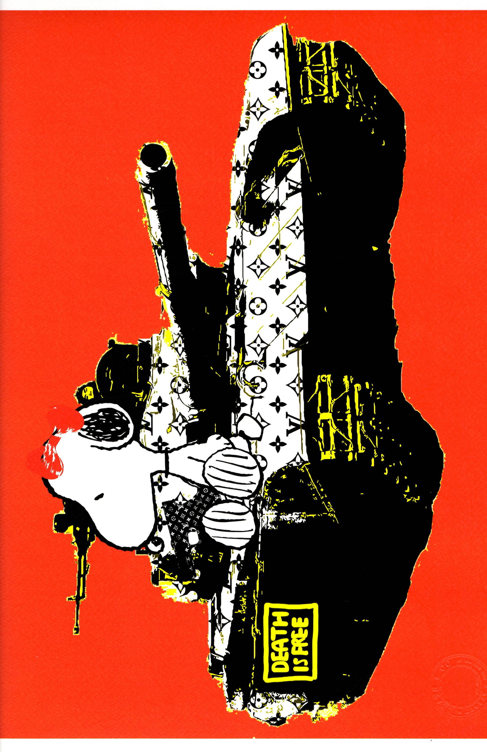 LARGE Signed Graffiti Pop Art Print Death NYC (1 of 1)