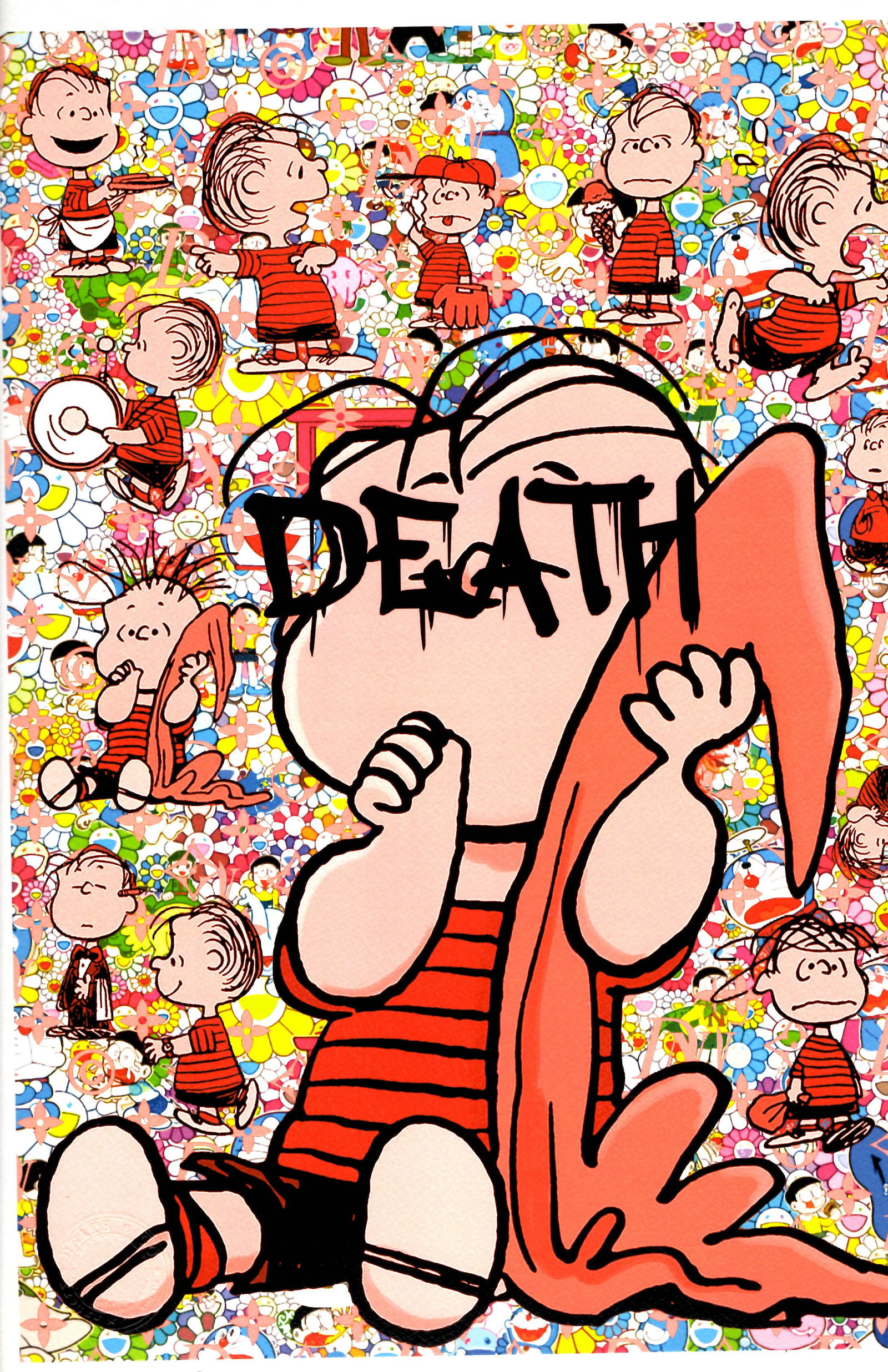 LARGE Signed Graffiti Pop Art Print Death NYC (1 of 1)