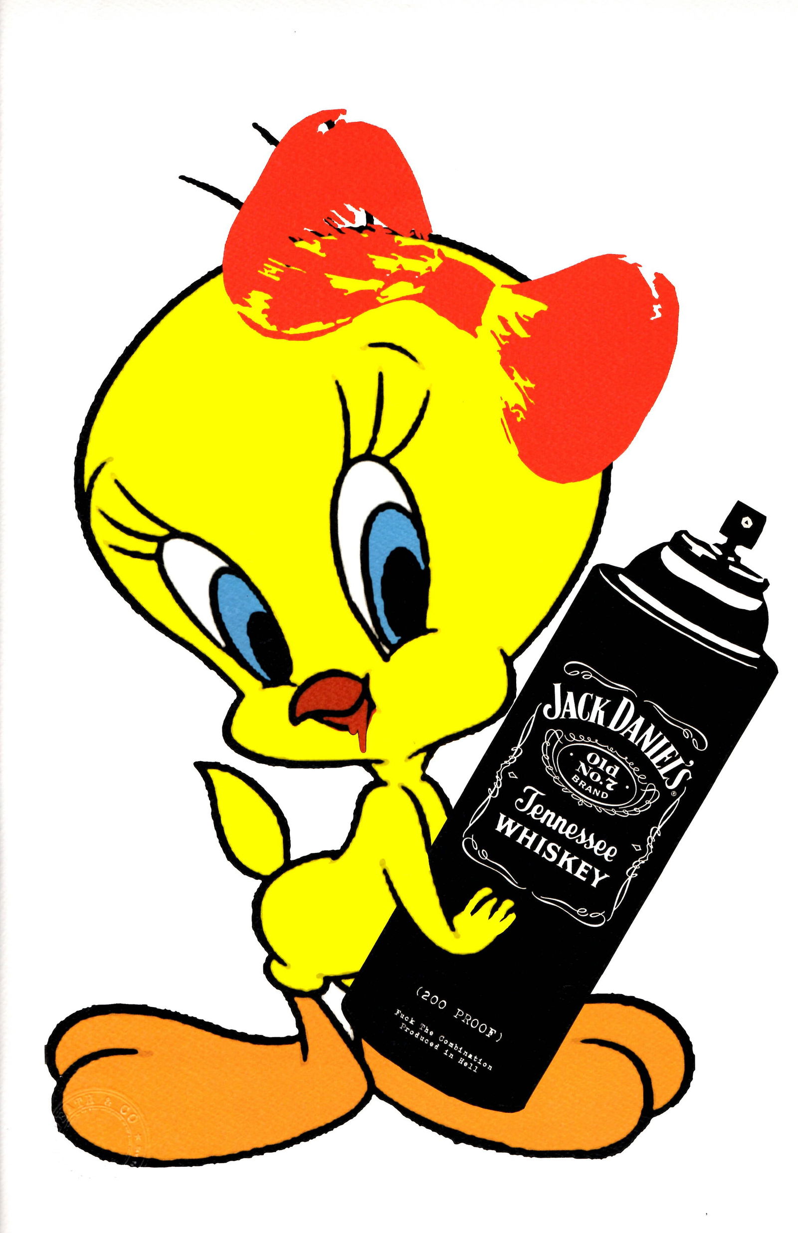 LARGE Signed Graffiti Pop Art Print Death NYC (1 of 1)