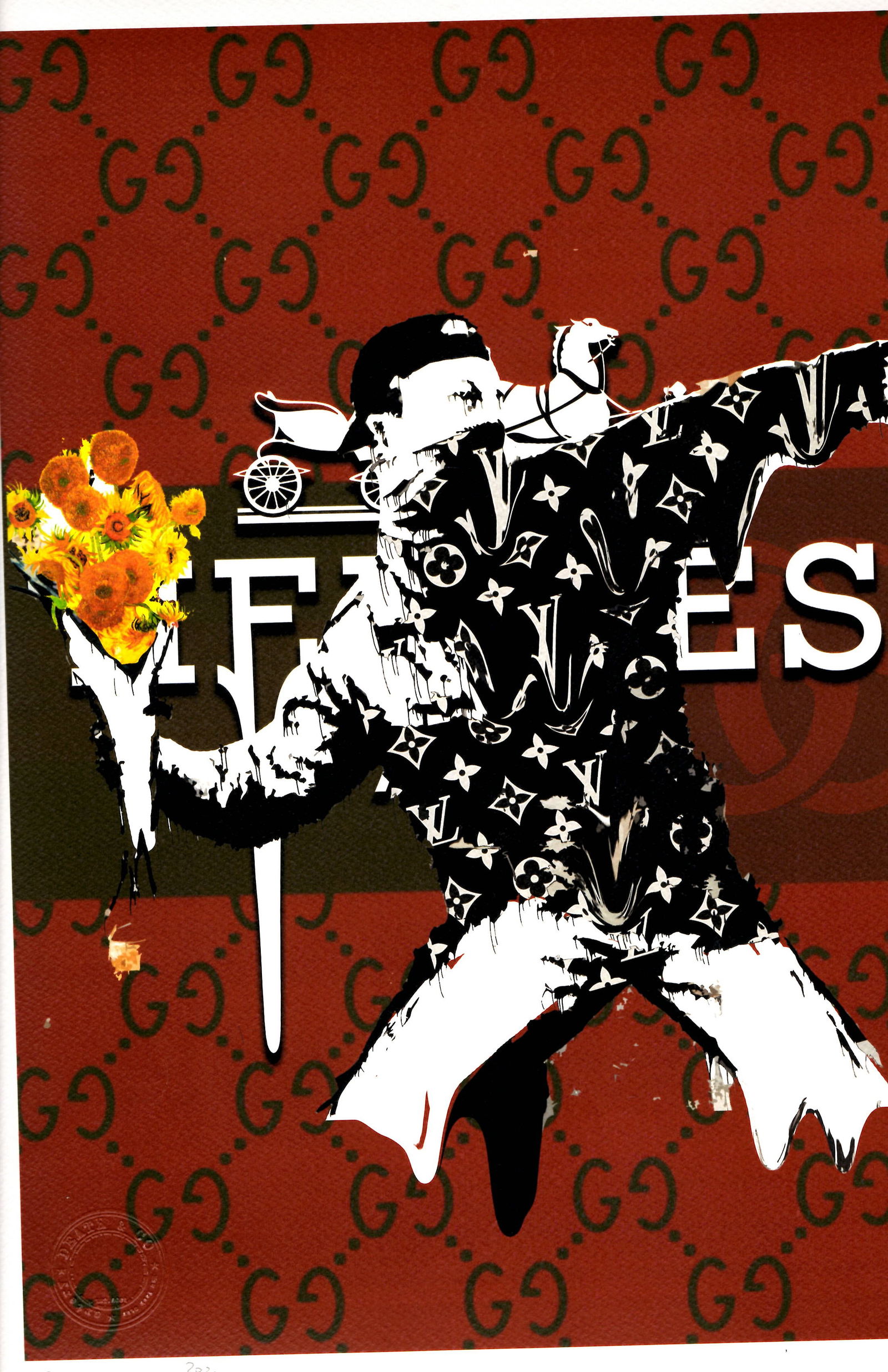 LARGE Signed Graffiti Pop Art Print Death NYC (1 of 1)