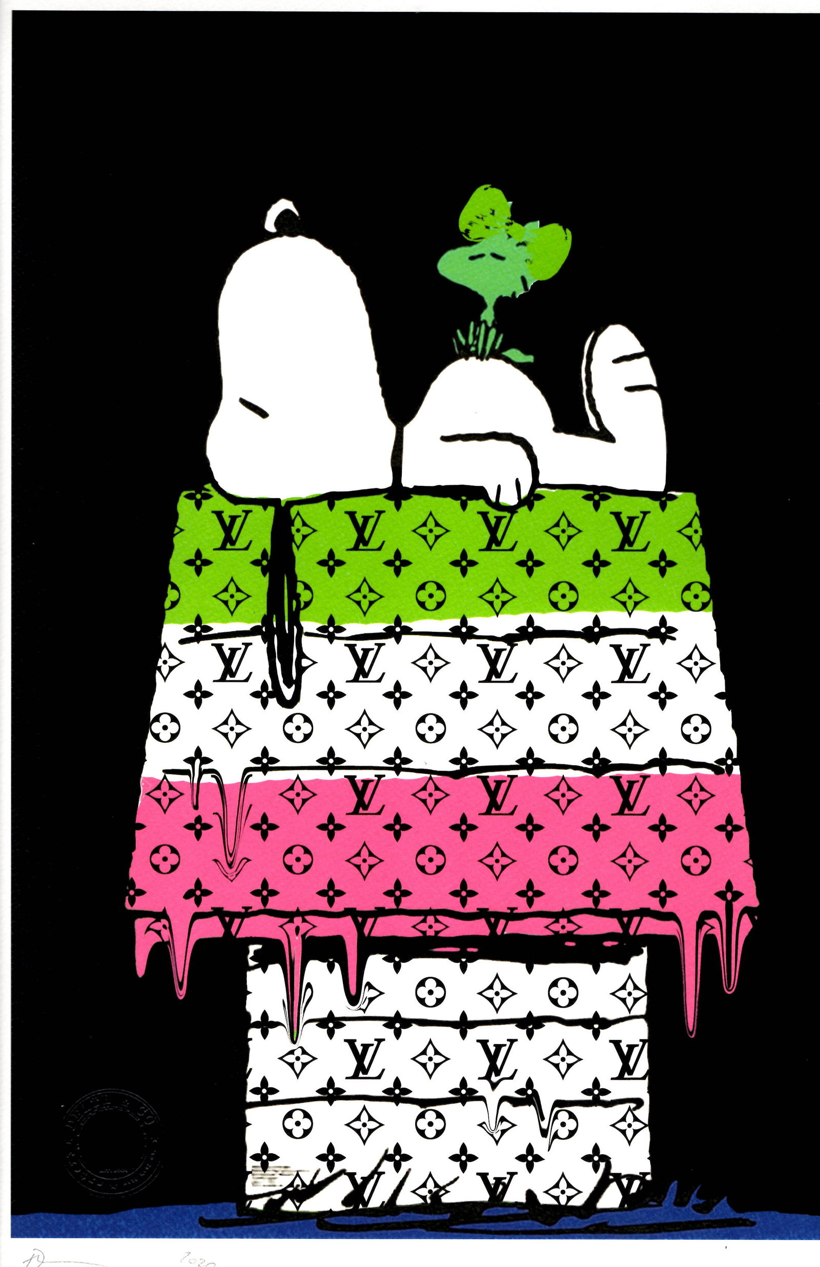 LARGE Signed Graffiti Pop Art Print Death NYC (1 of 1)