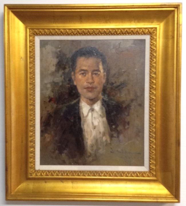 Asian Oil Painting on Canvas (1 of 5)