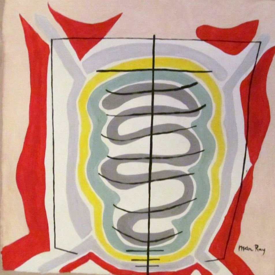 Vintage Abstract Painting Man Ray (1 of 4)