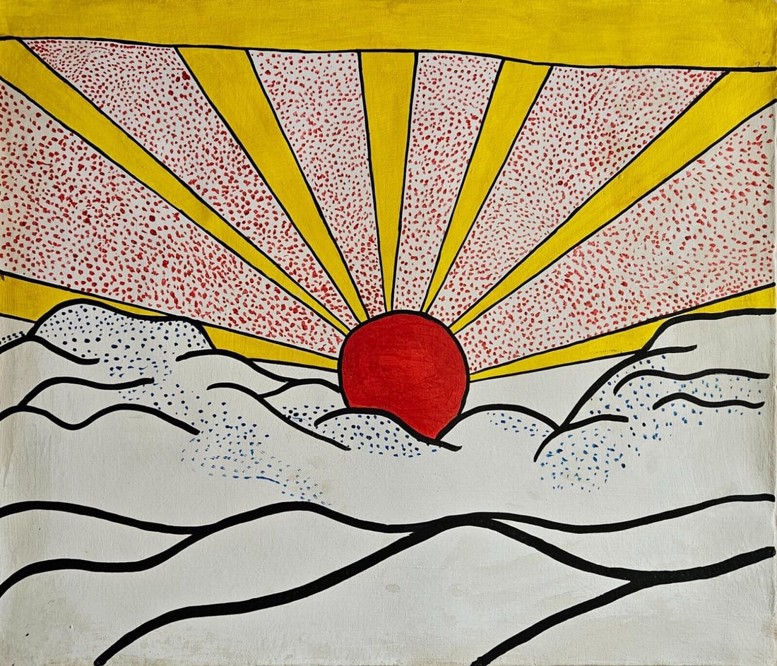 Abstract Painting on Canvas -Wesselman (1 of 4)