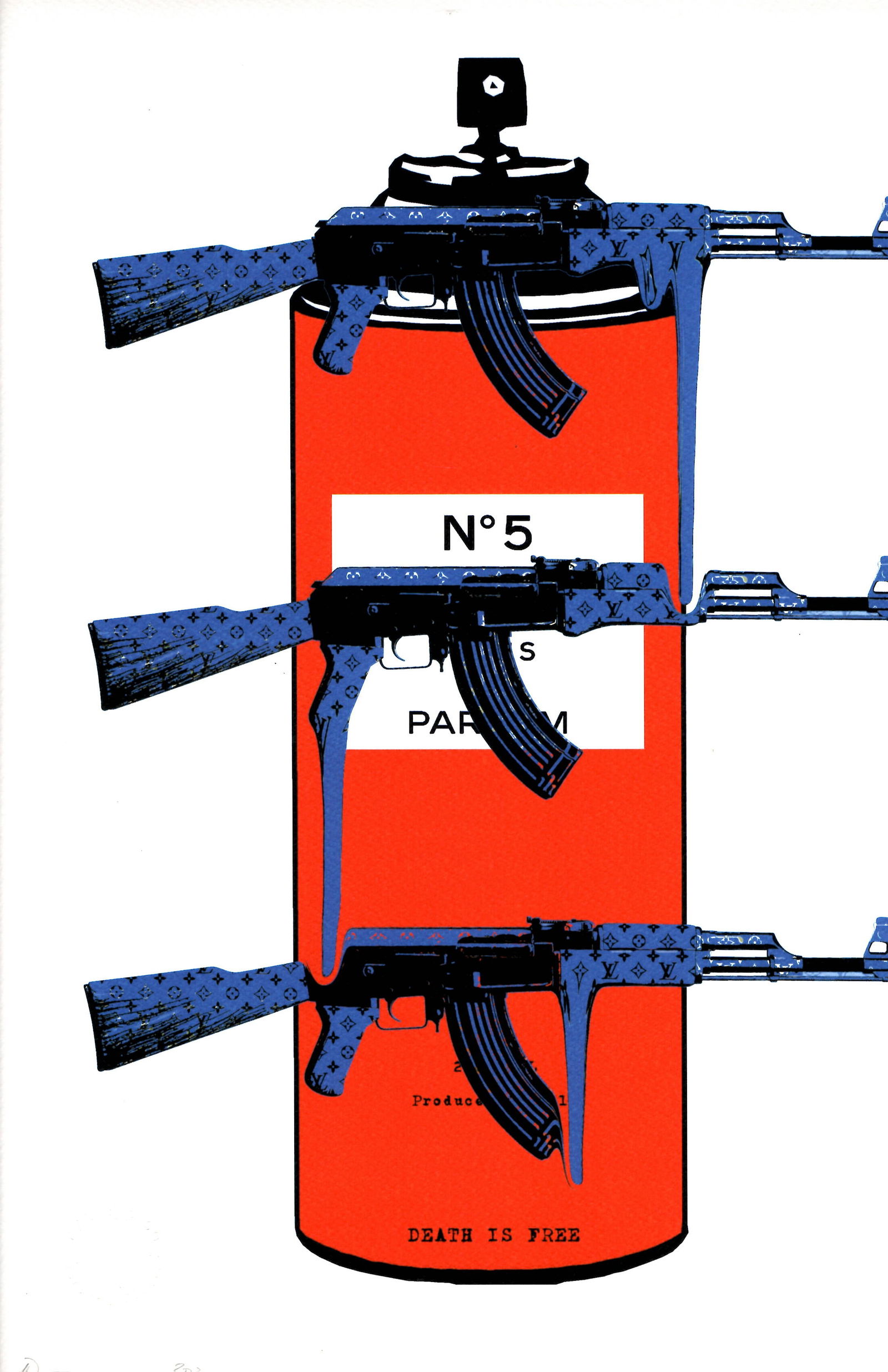 LARGE Signed Graffiti Pop Art Print Death NYC Ltd Ed (1 of 1)