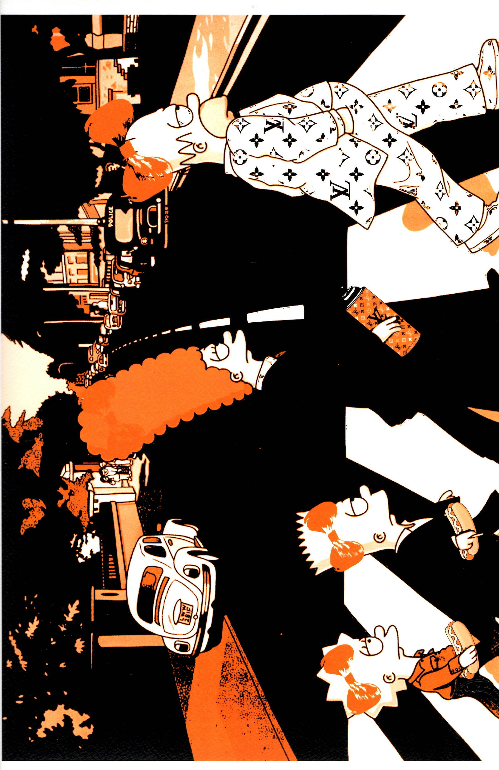 LARGE Signed Graffiti Pop Art Print Death NYC (1 of 1)