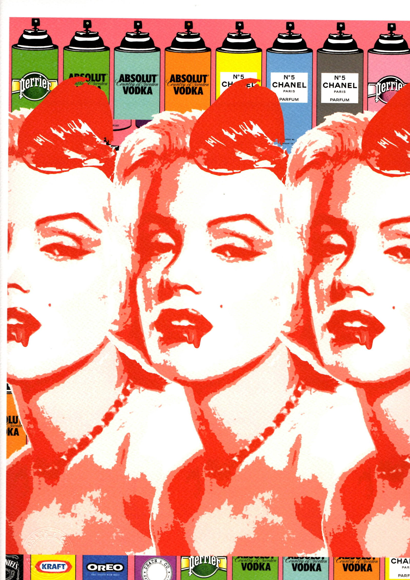 LARGE Signed Graffiti Pop Art Print Death NYC (1 of 1)