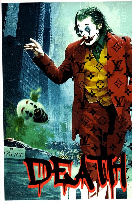 LARGE Signed Graffiti Pop Art Print Death NYC (1 of 1)