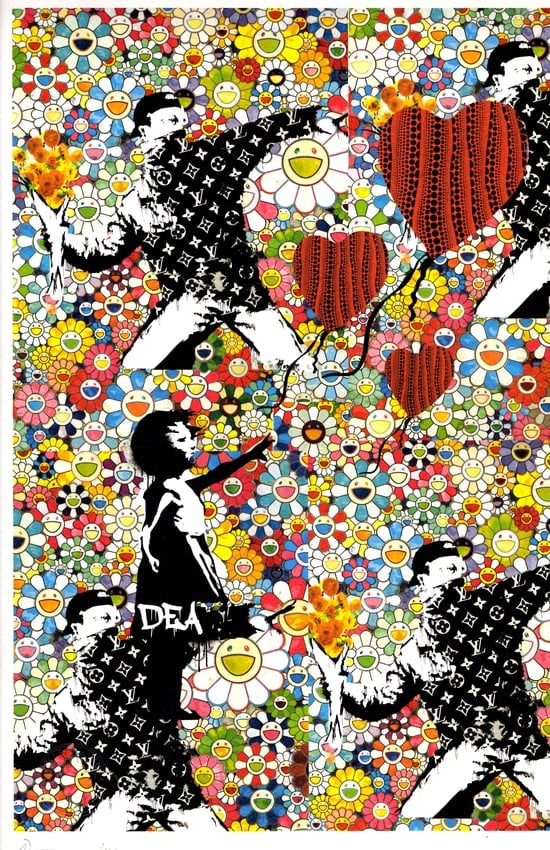 LARGE Signed Graffiti Pop Art Print Death NYC (1 of 1)