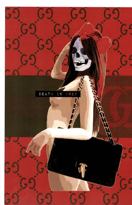 LARGE Signed Graffiti Pop Art Print Death NYC (1 of 1)