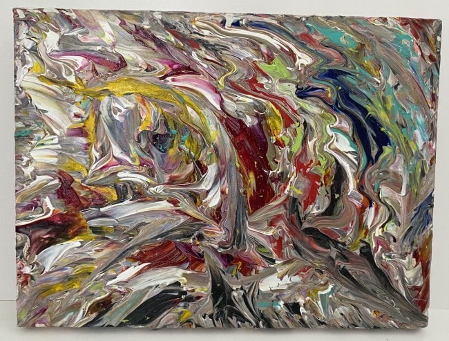 Abstract Painting on Canvas (1 of 2)