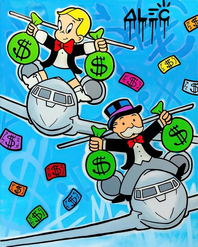 Alec Monopoly Pop Art Print: Alec Monopoly Pop Art Print size:12 x 17.Paper: Fine art 300 gsm paper embossed .WE OFFER IN-HOUSE SHIPPING VIA USPS PRIORITY MAIL
