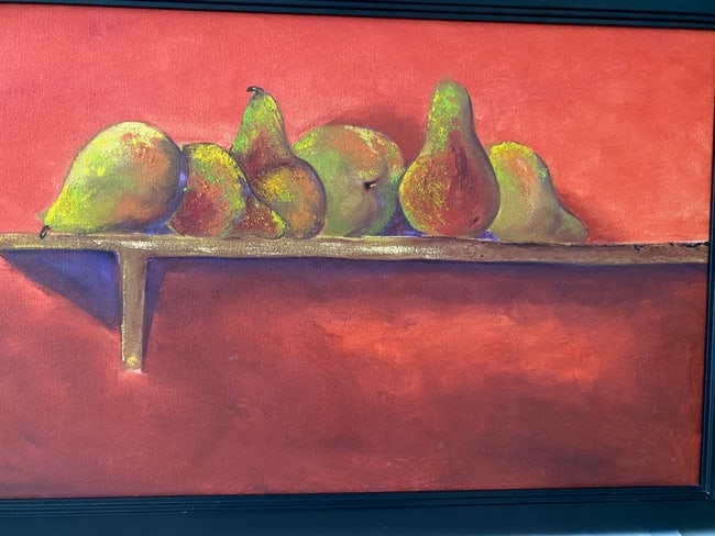 Fruit of Life Pears Painting on Canvas - 2