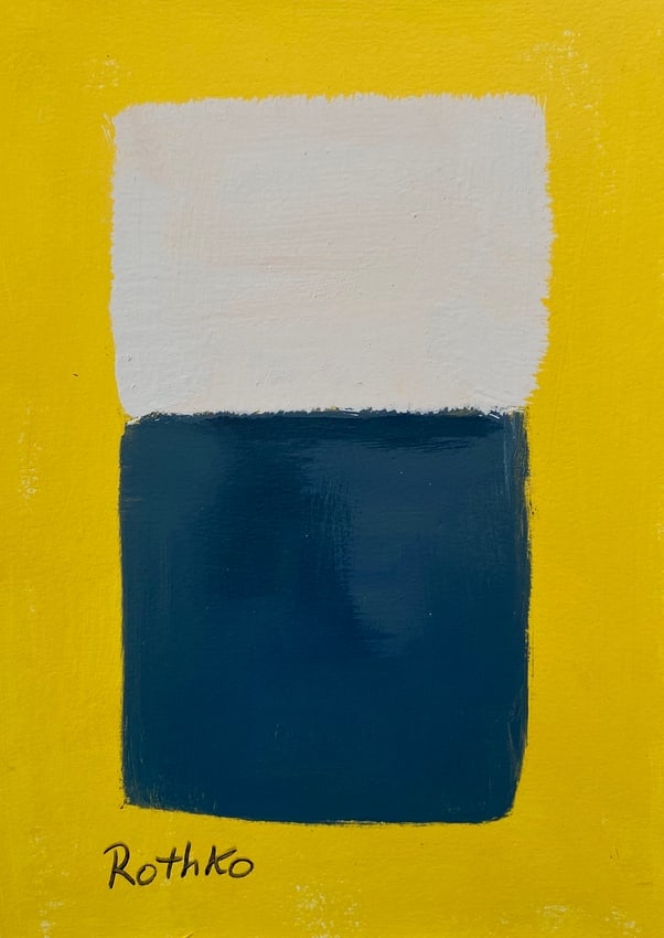Abstract Painting on Paper (1 of 2)
