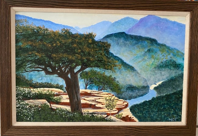 Landscaping Painting on Canvas wood Framed (1 of 5)
