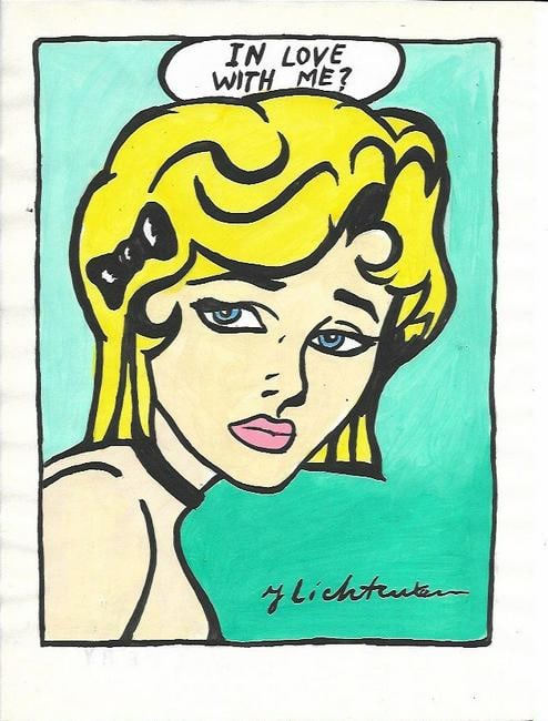 Mixed Media on Paper Roy Lichtenstein (After): Mixed Media on Paper Roy Lichtenstein. Size: 8 1/4 x 11 3/4.It is being sold in the manner or style of the artist.Good Condition See Photos.We pack & Ship for you. We take care of the shipping service