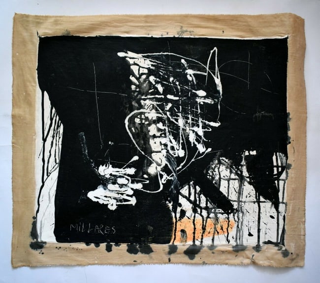 Millares Modern Old 20th Century Art - 2