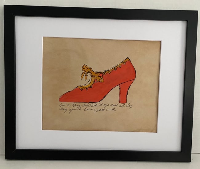 Andy Warhol (Ame 1928-87) Mixed Media Painting on Paper. Pop Art Era.After Artist (1 of 4)