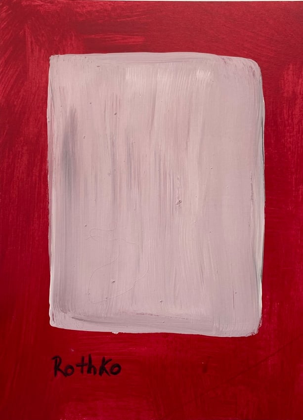 Abstract Painting on Paper (1 of 2)