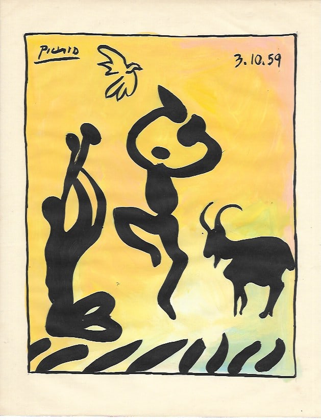 Pablo Picasso Mixed Media on Paper (1 of 2)