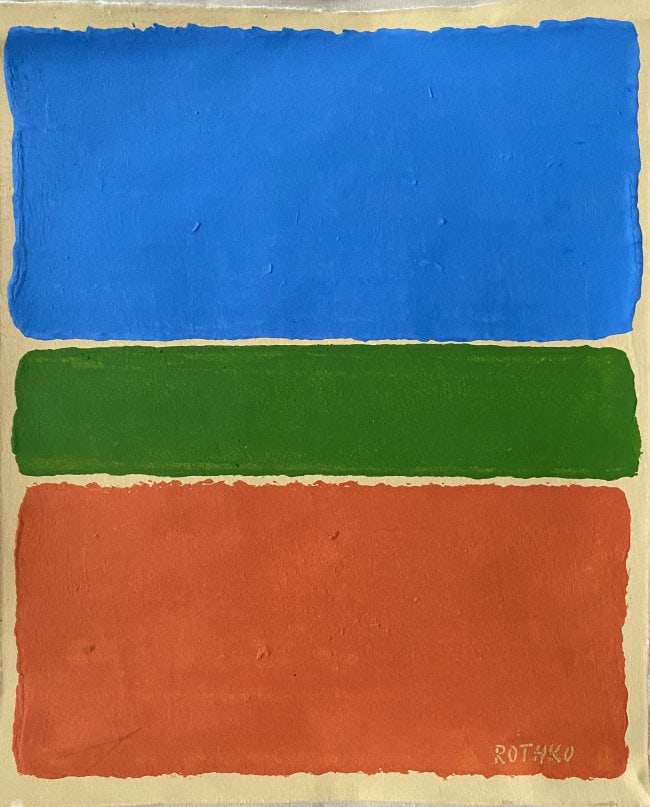 Abstract Painting on Canvas , Modern Art 20th Century. (1 of 3)