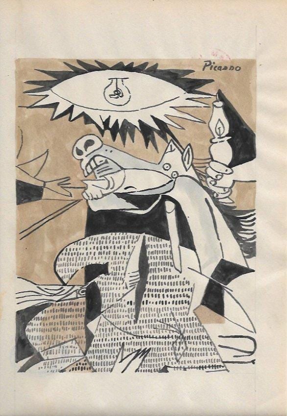 Pablo Picasso Mixed Media on Paper (1 of 2)