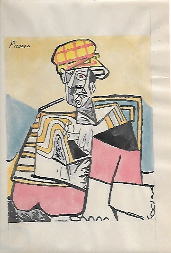 Pablo Picasso Mixed Media on Paper After (artist) (1 of 2)